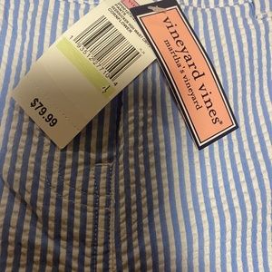 Vineyard Vines seersucker high waist cropped pant